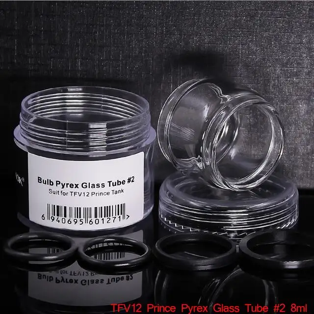 SMOK TFV12 Prince Tank Bulb Pyrex Стеклянная трубка капельного наконечника для V12 Prince Tank распылитель аксессуары для электронных сигарет - Цвет: Bulb Glass 8ml