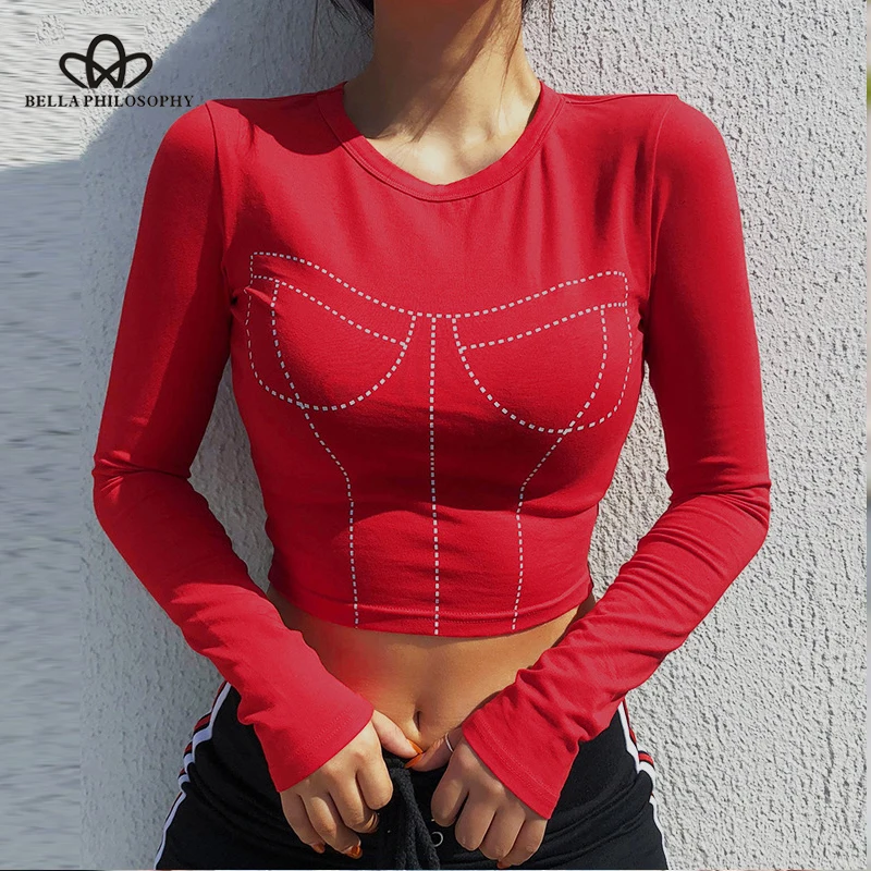 Heydress женская футболка с длинным рукавом эстетичный графический принт уличная