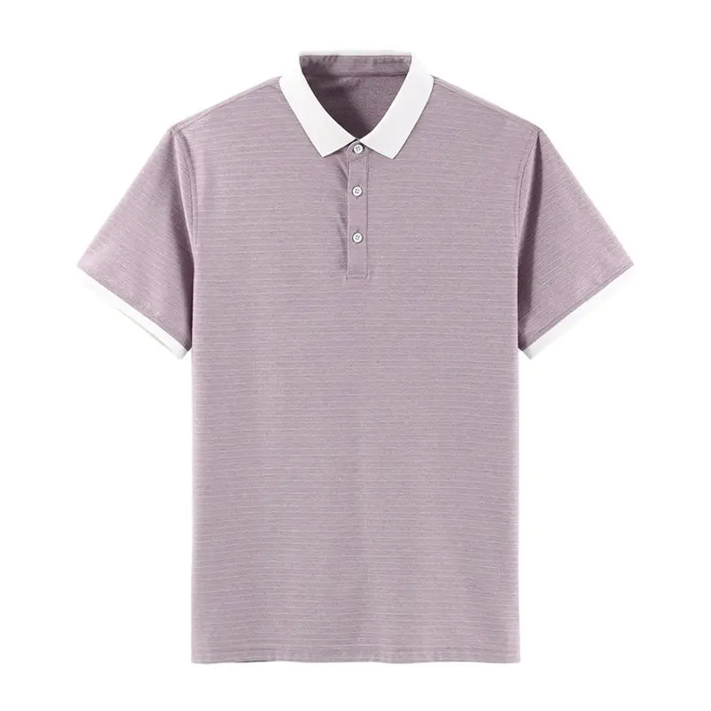 Men Polos Quality Cotton Knit Summer Breathable Short Sleeve Striped Polo Male Sweater Pullover Trun-down Collar MuLS Brand 2019 02
