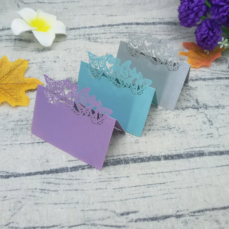

100pcs Laser Cut Paper Vine Seat Cards Wedding Birthday Party Table Card Seats Decoration Name Table Place Card Name Card 5ZZ07