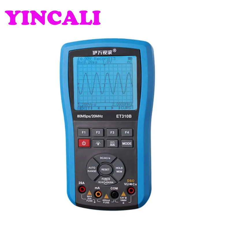 

Fast Shipping Bluetooth Oscilloscope ET310B Handheld Digital Multimeter 20MHz Multifunctional storage of oscillographic table