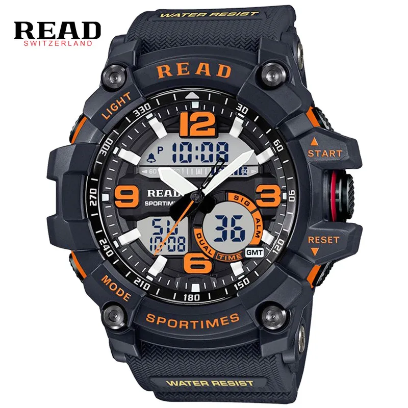 

Luxury Brand Mens Sports Watches Dive 50m G Digital LED Military Watch Men Shock Fashion Casual Electronics Wristwatches Clock