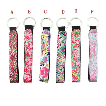 

400pcs Key Chain Neoprene Rose Bag Charmer Keychain With Metal Buckles In Front for Wedding Favors Gift For Guest