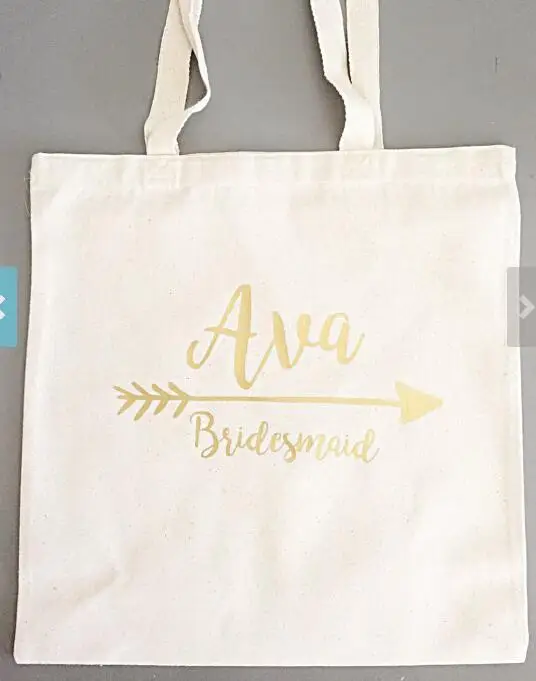 Set Of 6 Personalized Name Bridesmaid Tote Bags Wedding Gift Set Of 6 Personalized Name Bridesmaid Tote Bags Wedding Gift Bachelorette Bridal Shower Champagne Party Favors Pouches In Diy Decorations From