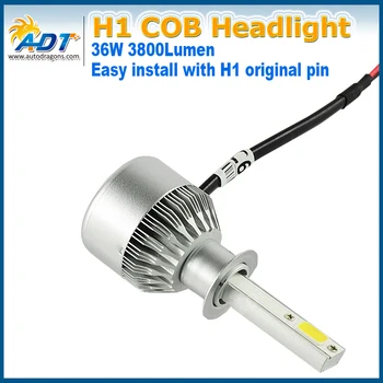 

Free shipping C6 H1 H11 2PCS COB DC9V-36V 3000K 6000K LED Headlight Auto Accessories Parts motorcycle led light