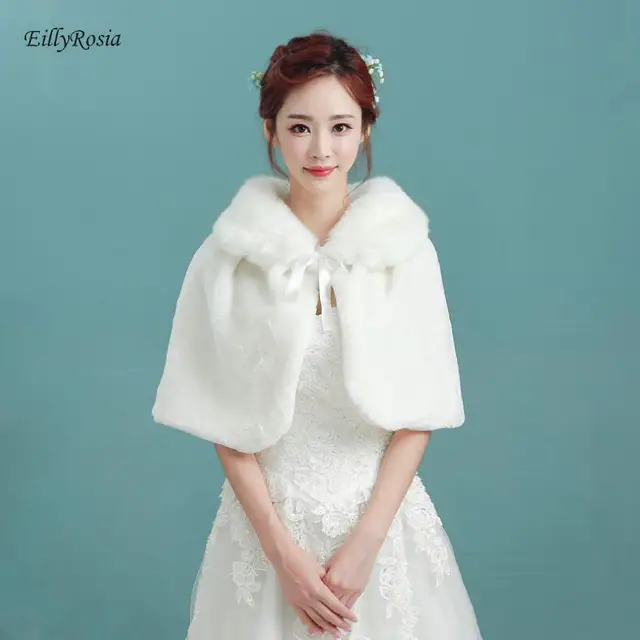 Disc Bridal Wraps Bolero Women Faux Fur Bride Wedding Fur Wraps Jacket Cloak Shrugs For Evening Party Bridal Shoulder Capes Stoles Disc Bridal Wraps Bolero Women Faux Fur Bride Wedding Fur Wraps Jacket Cloak Shrugs For Evening Party Bridal Shoulder Capes Stoles