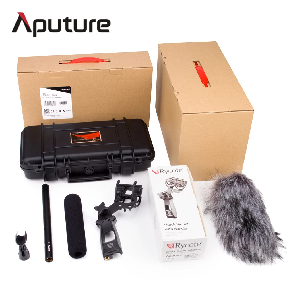 

Aputure Deity Kit Super Cardioid Condenser Shotgun Video Microphone Windscreen Waterproof Safe Case for Nikon Canon Camera