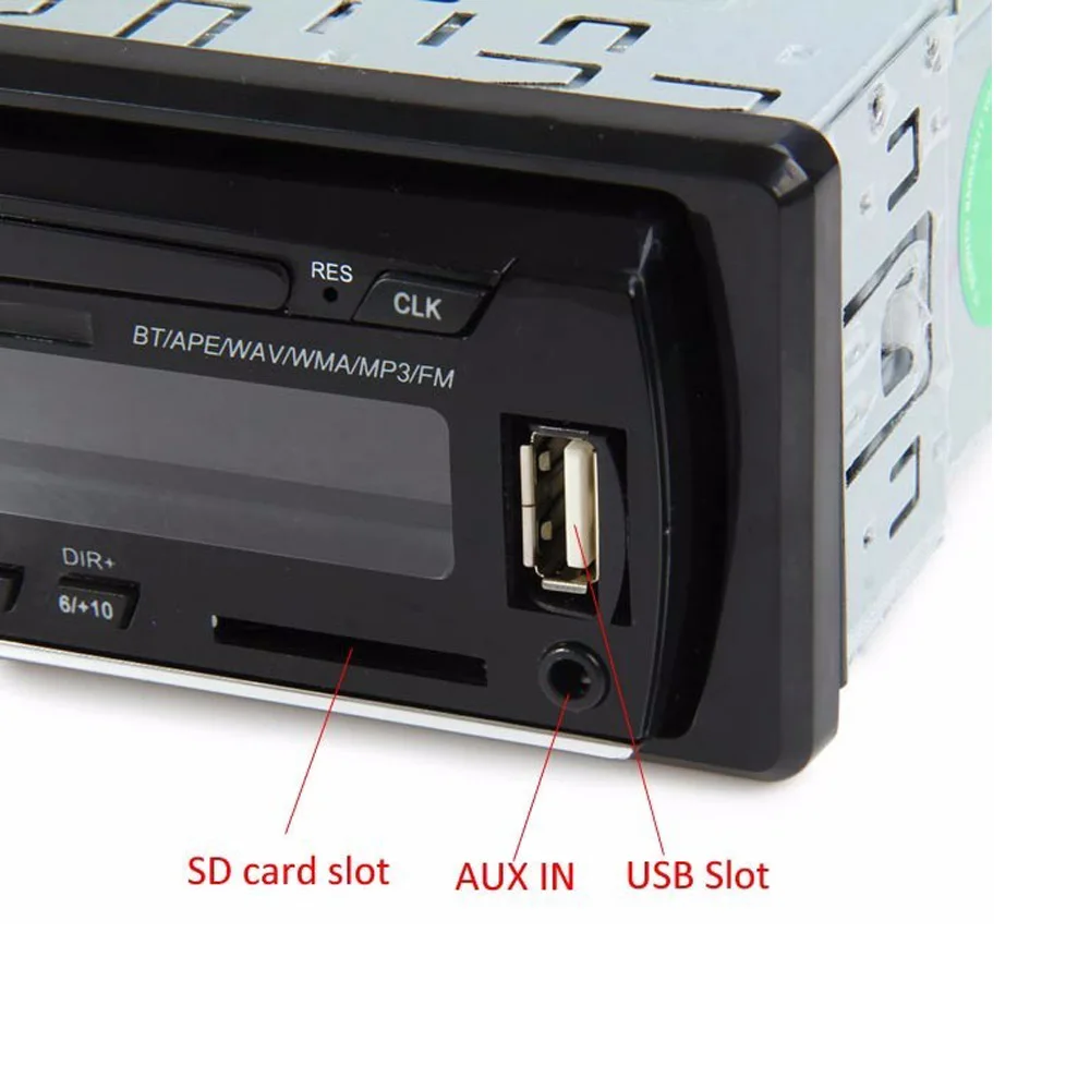 Podofo Авторадио 1 Din Bluetooth радио автомобиля 12 В JSD-520 SD AUX-IN MP3 плеер FM USB Авто стерео аудио стерео в-тире радио Coche