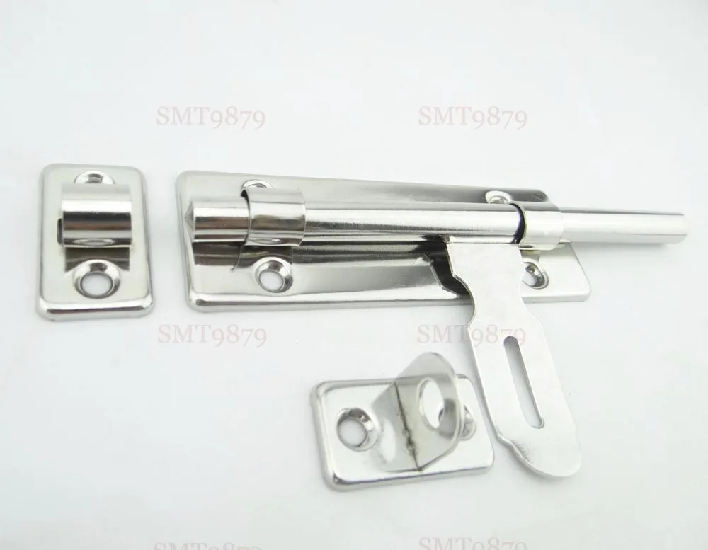 132mm Gate Bathroom Toilet Sliding Door Slide Lock Latch Bolt Steel