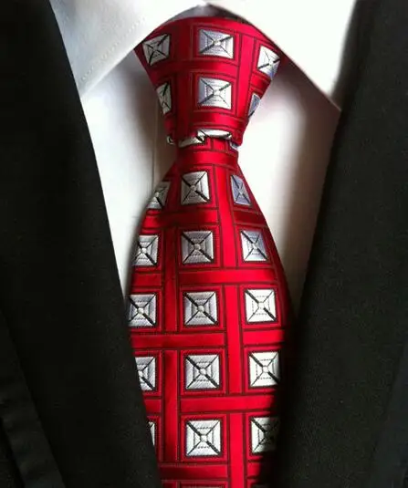 Модный классический мужской шелковый галстук в полоску черный красный белый оранжевый темно-синий фиолетовый бежевый зеленый желтый галстук LUC01-20 - Цвет: LUC-04