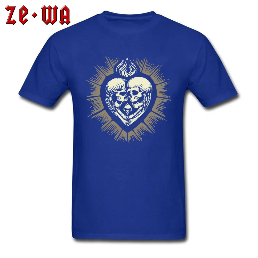 Love Beyond Death Autumn 100% Cotton Fabric O Neck Tops Shirts Short Sleeve Personalized Tshirts Funny 3D Printed Tshirts Love Beyond Death blue