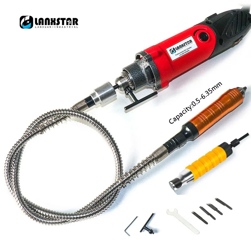 LANXSTAR Hanging Drill Dremel Drill Style Power Tool 7500WS Metal Rubber Flexible Shaft Electric