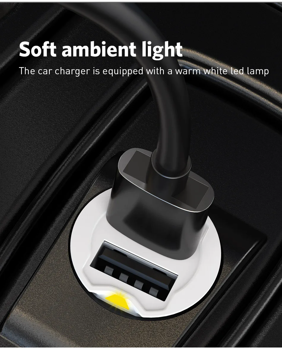 USLION Mini USB Car Charger Adapter 2.1A Car USB Charger Mobile Phone Dual USB Car-charger Auto Charge 2 port for iPhone Samsung car type c charger