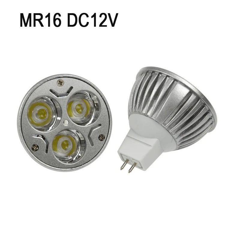 4 шт./лот GU10 MR16 Светодиодная лампа с регулировкой 220 V 110 V затемнения светодиодные прожекторы DC12V 24 V Lampara для дома Гостиная пятно света