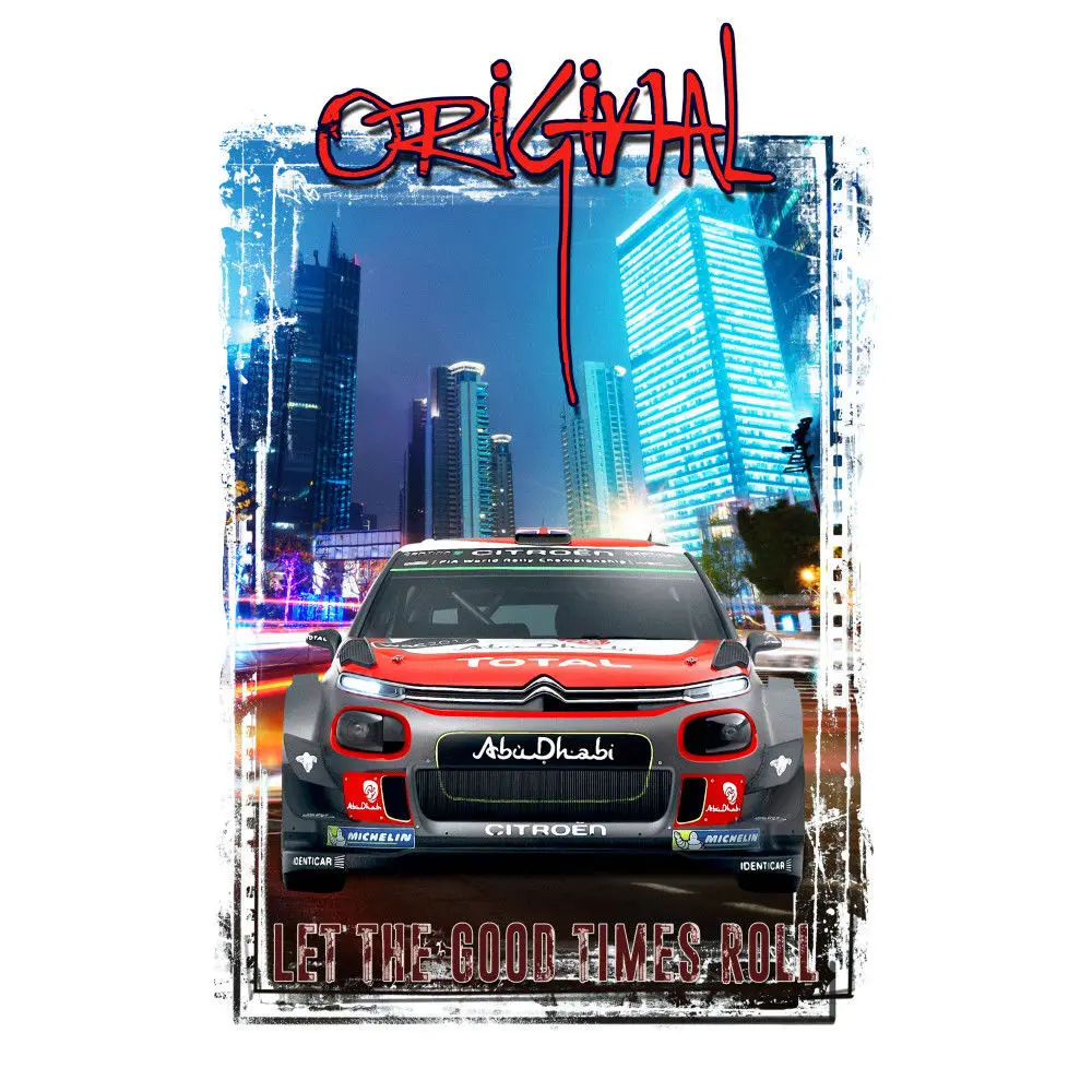 2019 новая мужская футболка 789 Citroen C3 WRC 2017 Schwarz гниению Авто Youngtimer Олдтаймер Herren |