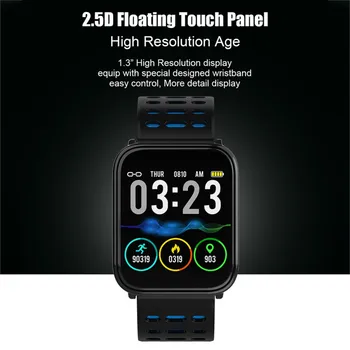 

Smart Watch Wristband Full Touch Screen Fitness Step Counter Waterproof Heart Rate Blood Pressure Monitor Intelligent Bracelet