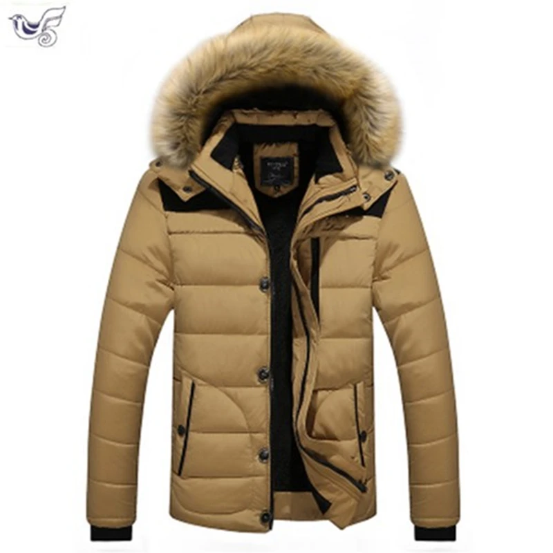 

Plus Size M~4XL 5XL Men Winter Fleece Fur Warm Thick Jacket Cotton Soft Military Parka Jacket Men Detachable Hood Coat Jacket