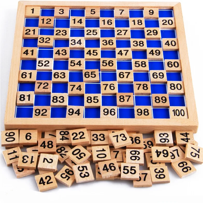 wooden board Montessori math toys Montessori materials oyuncak Children's educational toys digital board abacus W078