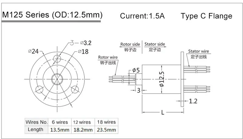 Мини Капсула скольжения кольцо SNM012 6 проводов/12 проводов/18 проводов скольжения кольца 2A сигнала