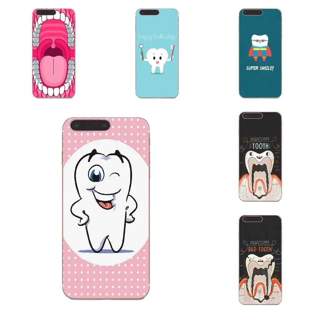 Стоматологические определения зуб для Apple iPhone 4 4S 5 5C 5S SE 6 6S 7 8 Plus X XS Max XR TPU чехлы