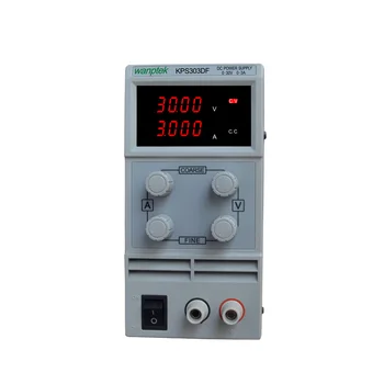 

Hot KPS303DF 30V3A 110V-230V 0.1V/0.001A EU LED Digital Adjustable Switch DC Power Supply mA display