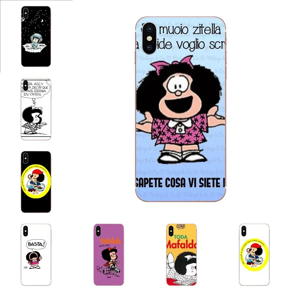 

Soft Covers Mafalda Girl Flexibles For Moto G G2 G3 G4 G5 G6 G7 HTC 530 626 628 630 816 820 One A9 M7 M8 M9 M10 E9 U11