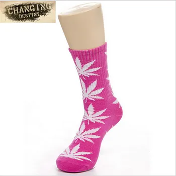 Best Selling Germany's Harajuku Hiphop Women's Maple Leaf Sock Cotton Hose Long Skateboard Hip-hop Socks for Female