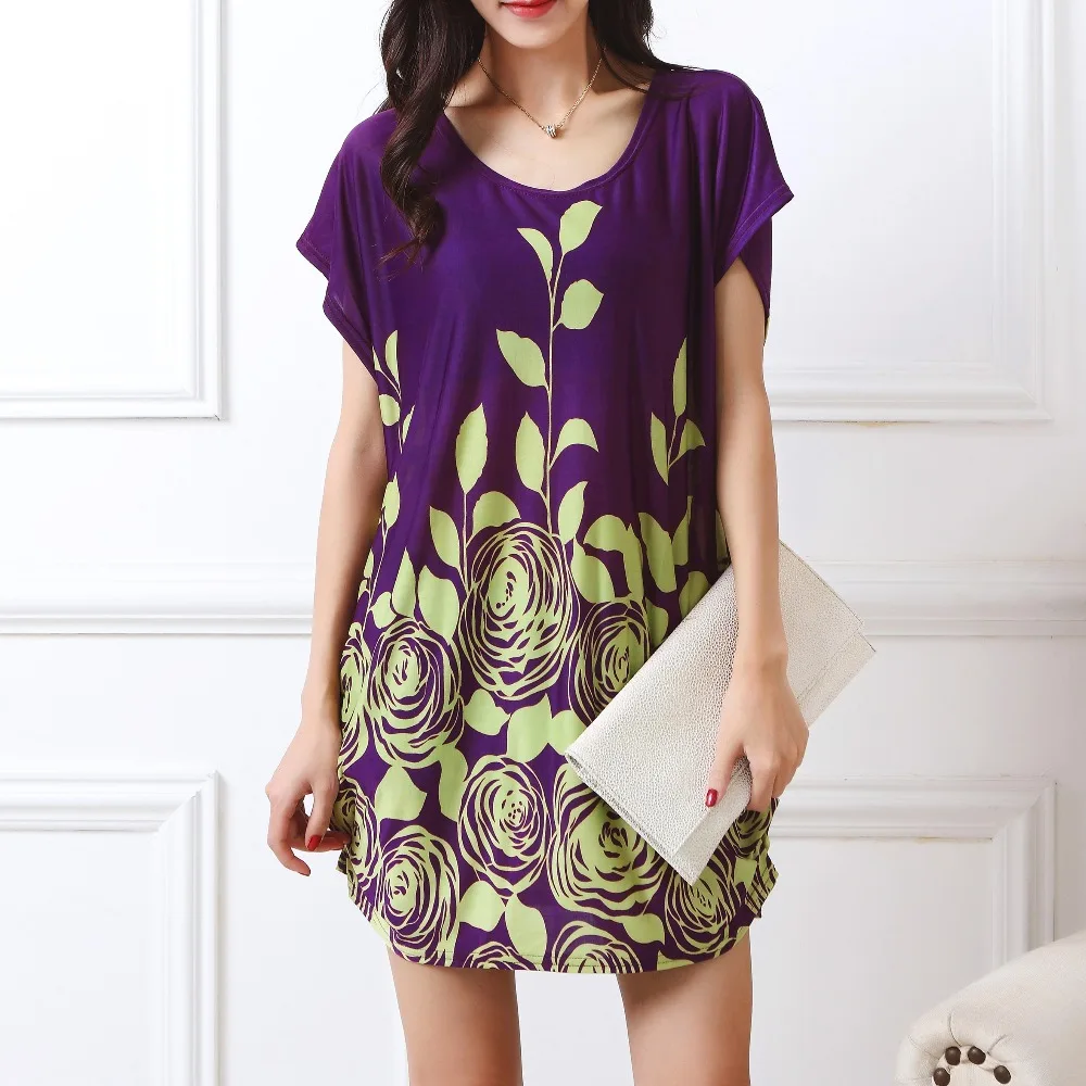 Sleeve Plus Print Women 6