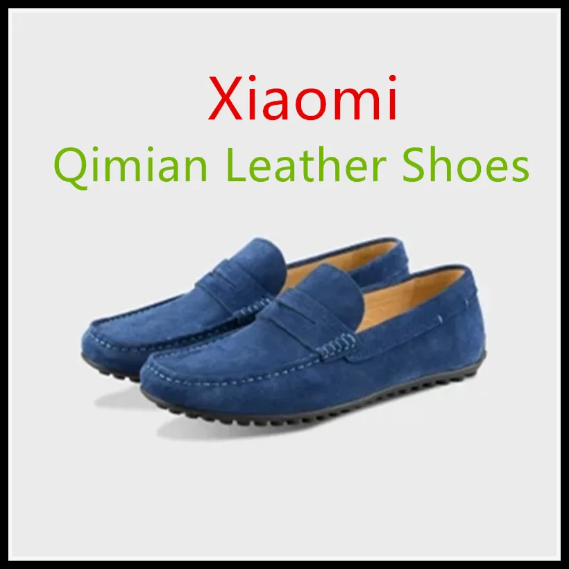 

2018 New Xiaomi Ecological Chain Brand Qimian Suede Cow Leather Peas Shoes Splash-Proof Fast Sweat-Absorb Breathable Anti-Odor