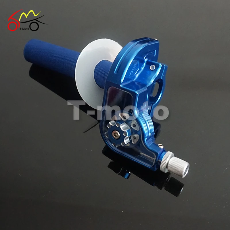 

CNC Adjusterable Aluminum Throttle Grips Settle twist gas throttle handle For Dirt Pit Bikes Kayo Bse Apollo 110-250cc Modified