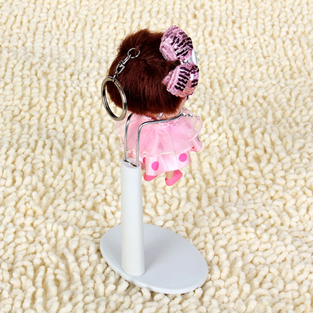 Adjustable Doll Stand Display Holder 2.36 - 3.15 Inch Adjustable Design Can Either Place It Below Her Arms or Around Her Waist