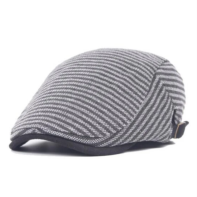 Женская зимняя шапка открытый теплый берет для мужчин Козырек Кепка Gorras шляпы плоские винтажные с защитой ушей для женщин регулируемые - Цвет: Gray