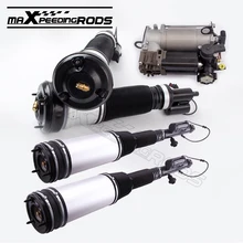 Front Rear Shocks Struts w/ Compressor Pump Fits Mercedes S430 S500 4Matic 2203202138 2203205013 220320501360
