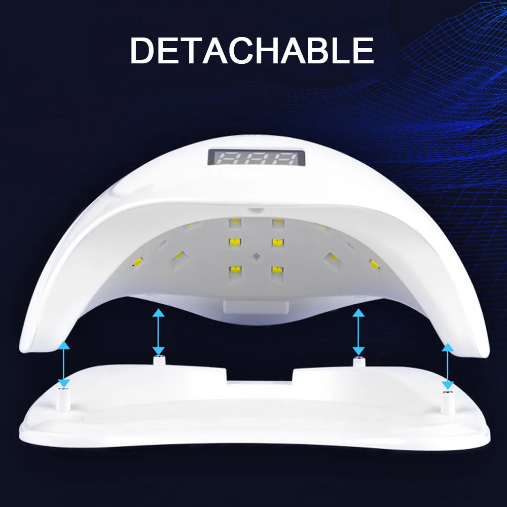 ELECOOL SUN 5X Plus Светодиодный УФ-светильник для ногтей, сушилка 48 Вт/120 Вт, ледяная лампа для маникюра, лампа для сушки геля для ногтей