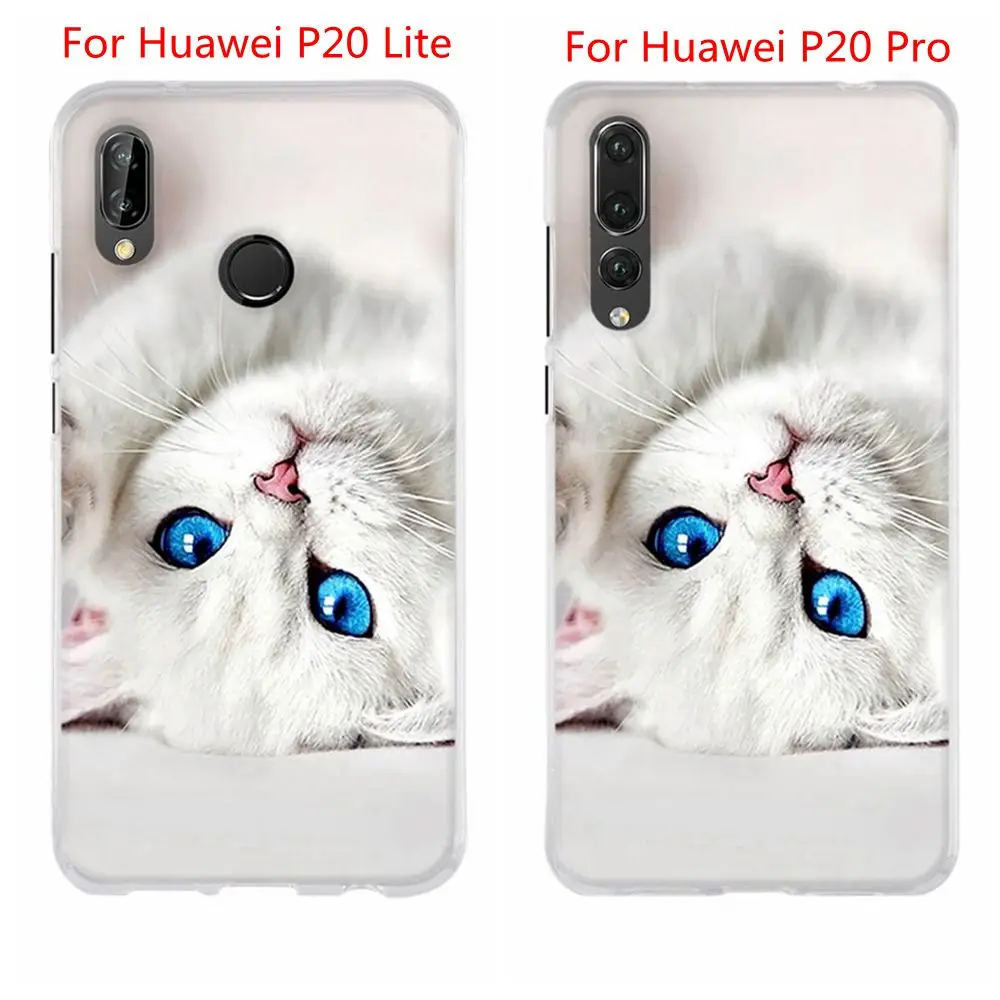 Чехол для Huawei P20 Pro чехол силиконовый Lite с узором из ТПУ чехол|Бамперы| |