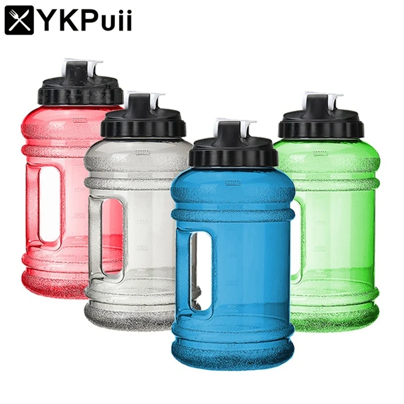 2 2L Big Mouth BPA Free Sport Gym Training Drink Water Bottle Cap Large Capacity Kettle