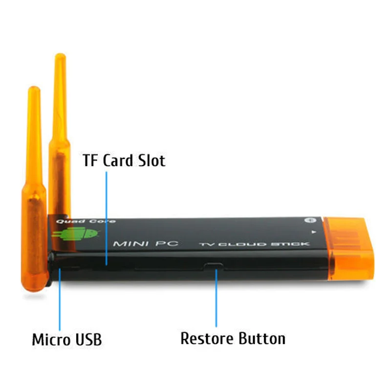 

J22 HD Quad core RK3188 Android Tv Box Stick 2GB RAM 8GB ROM 1.8GHz Max bluetooth wifi Android mini android pc