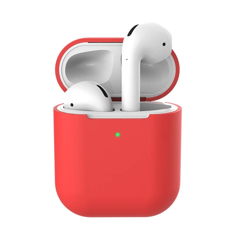 Чехол для наушников для Apple AirPods 2 Силиконовый чехол Беспроводная Bluetooth сумка для наушников для Air Pods защитный чехол - Цвет: 04