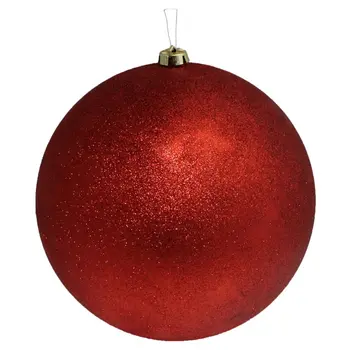 

Ball's Christmas 25 cm with glitter Red Little