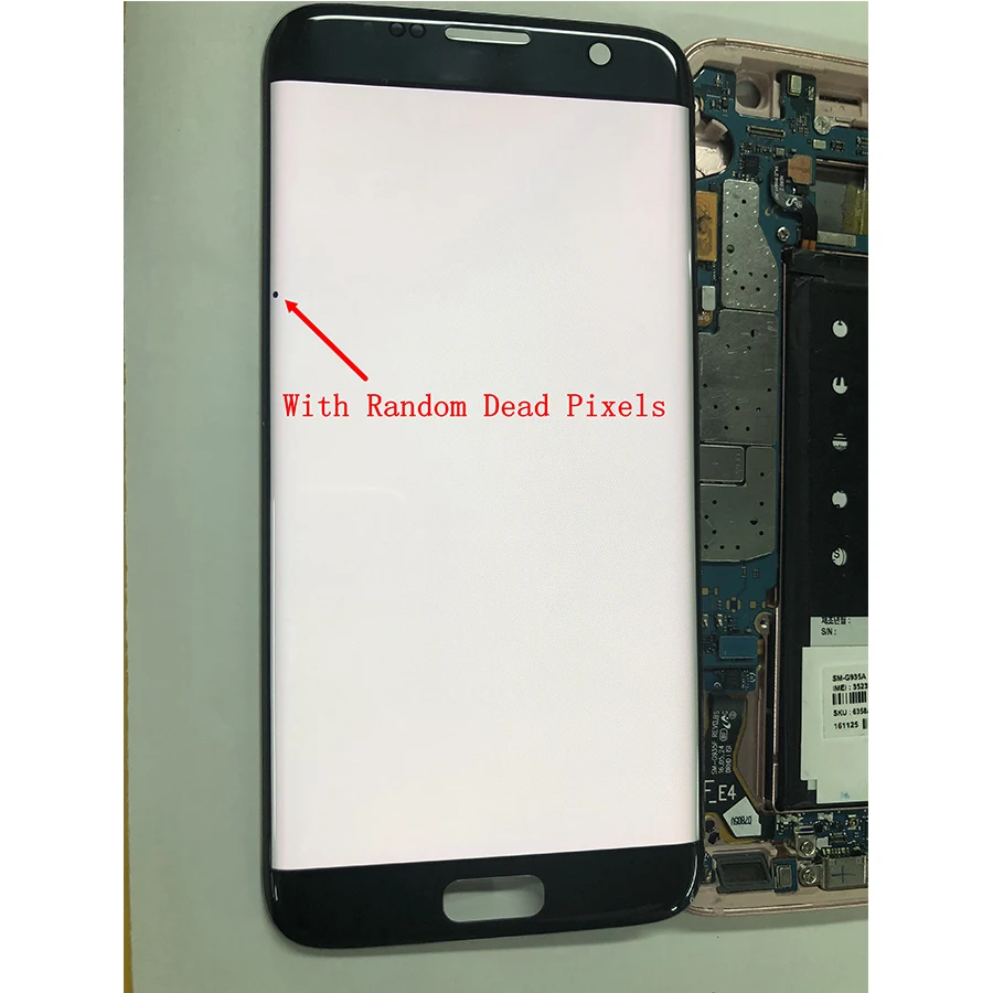 ЖК-дисплей Amoled 5 дюйма с рамкой для SAMSUNG Galaxy s7 edge G935 G935F + дигитайзер сенсорного