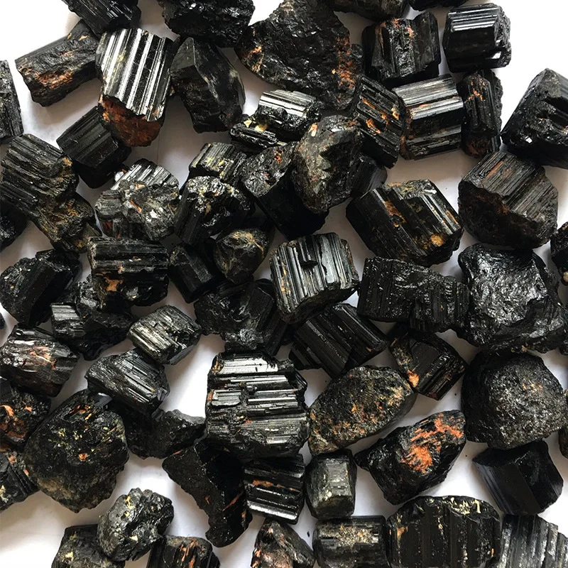 Натуральный черный турмалин с украшением в виде кристаллов драгоценных камней Коллекционные вещи грубый камень образец минерала Целебный Камень домашний декор D2