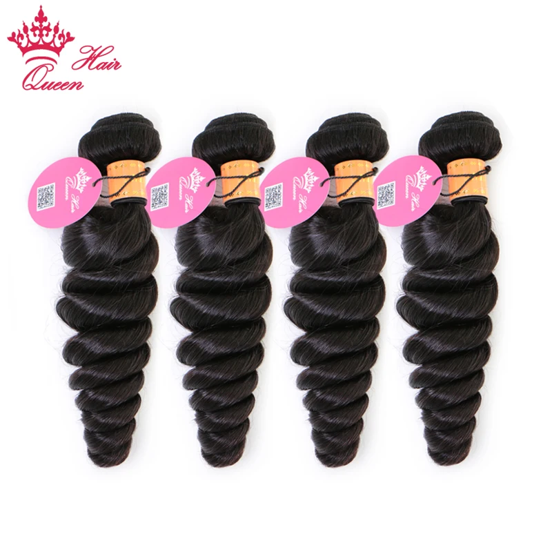 Товары Queen Hair необработанные индийские волосы волнистые человеческие пучки