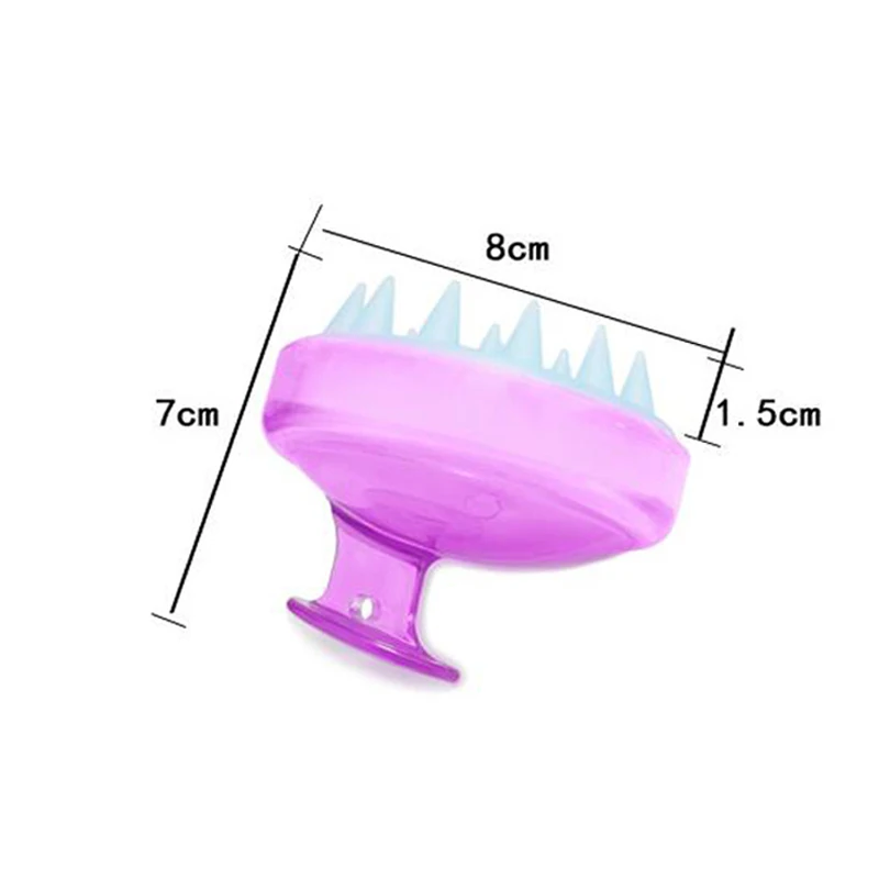 1 шт. удобный шампунь с силиконом щетка для массажа головы расческа для мытья волос для тела ванна спа для похудения Массажная щетка для личного здоровья