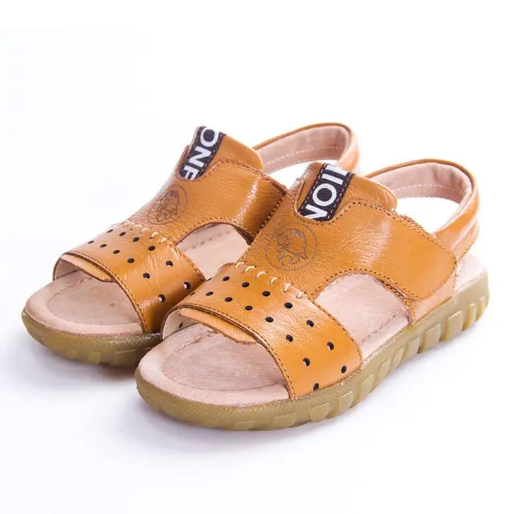 

2019 summer new children's sandals genuine leather child shoes baby boys sandals big/little kids beach sandals casual sneakers