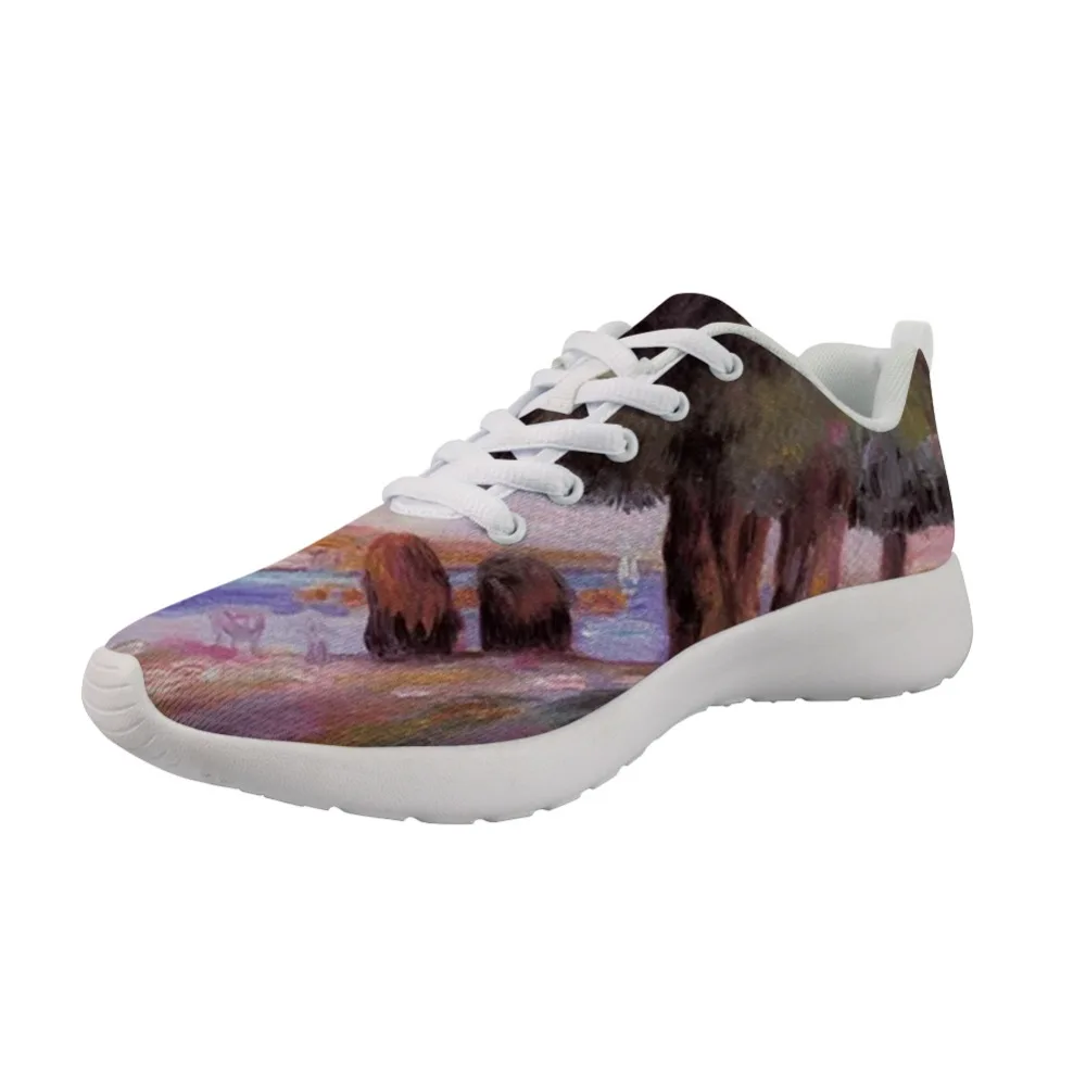 

Sneakers Men Casual Shoes Spring Painting Art Print White bottom Comfortable Male Breathable Pierre Auguste Renoir Master Pieces