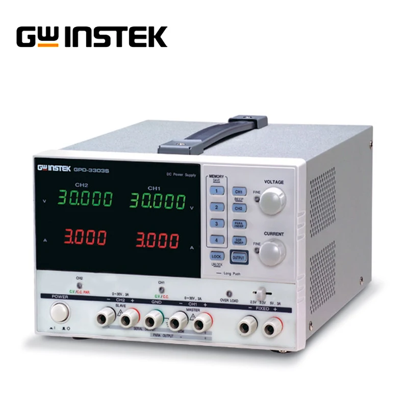 

Gwinstek GPD-4303S Programmable linear DC power supply 4 channel output 0-30V/0-3A Laboratory power supply Programmable