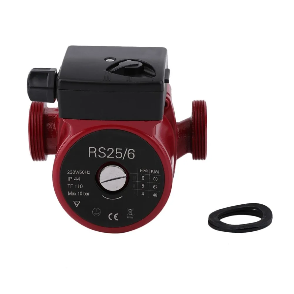 Professional 100W 230V Central Heating Circulating Circulator Pump Red & Black with Manual Automatic Switch NEW | Обустройство