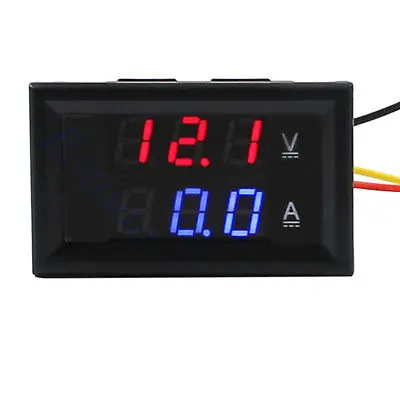 OOTDTY высокое качество DC 4,5-30 V 0-100A с двумя светодиодными цифровыми Вольтметр Амперметр усилитель напряжения измеритель мощности