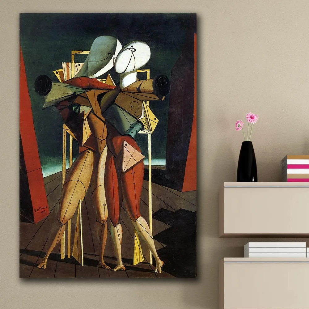 Милая абстрактная картина Giorgio de chirico для гостиной домашний декор маслом на