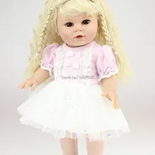 Полный винил 18 дюймов Американский Принцесса Кукла для продажи реалистичные детские куклы ручной работы для девочек живой Boneca